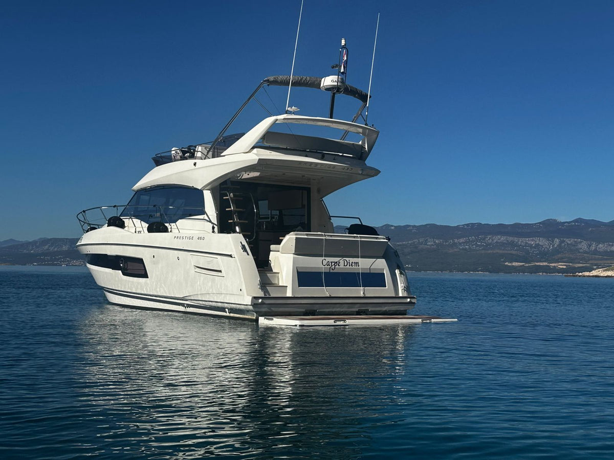 Prestige 460 Fly Carpe Diem — 2024 Pre-Owned (14m) — VAT Paid