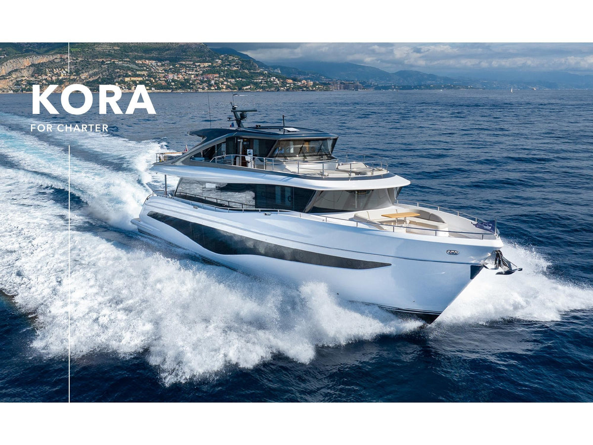 M/Y KORA Princess X80 25m charter yacht — exterior, W Yachts Monaco