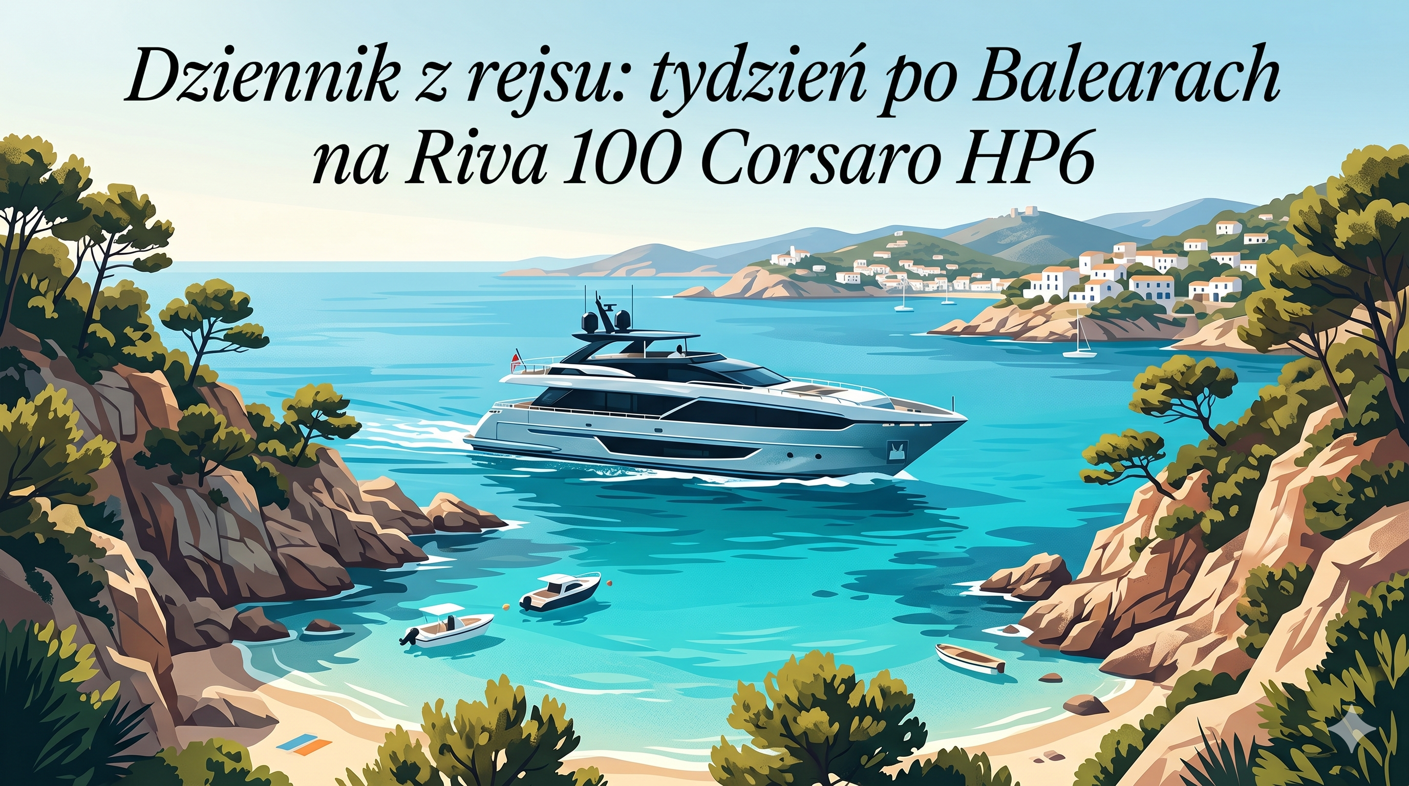 Dziennik z rejsu: tydzień po Balearach na Riva 100 Corsaro HP6