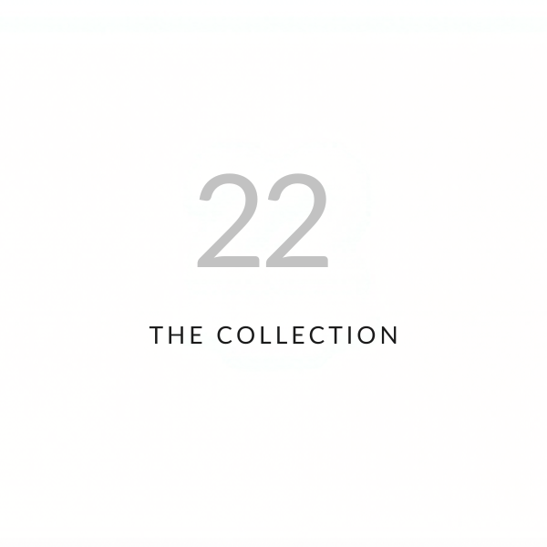 22 — THE COLLECTION cover, Apple-style minimalist design