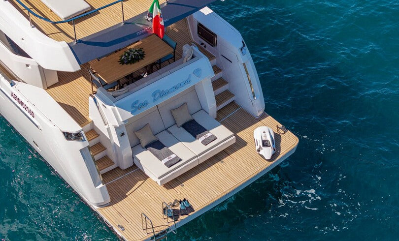 Charter M/Y SEA DIAMOND — Ferretti 780 (24m, 2025) | Sardinia & Naples