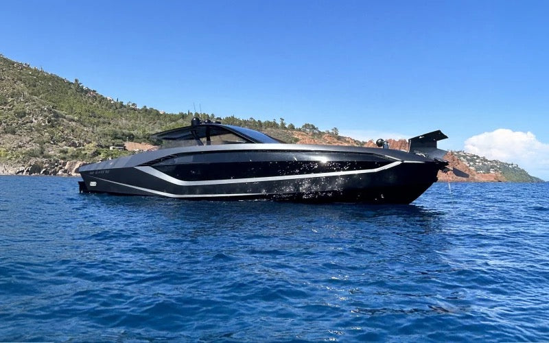 2022 Tecnomar Lamborghini 63 sport yacht for sale — exterior, W Yachts Monaco