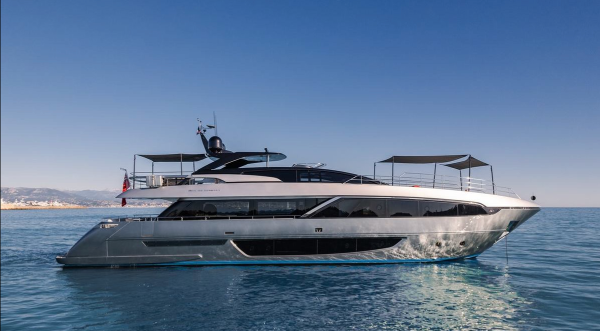 M/Y HP6 Riva 100 Corsaro 30m charter yacht — exterior, W Yachts Monaco