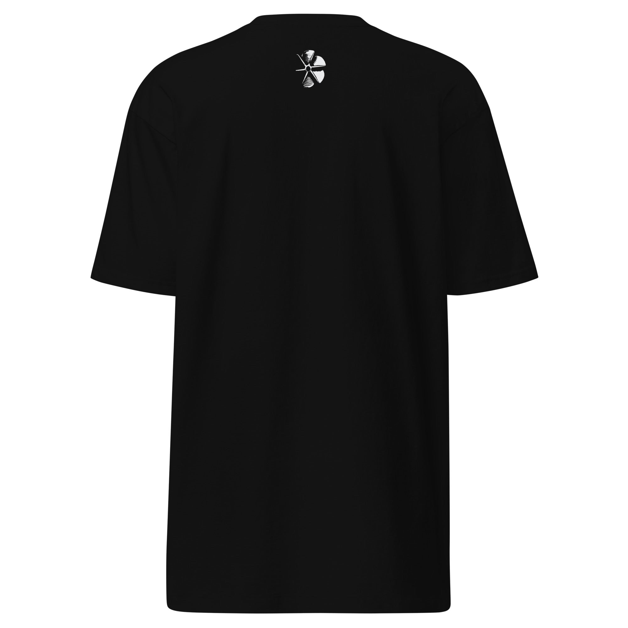 Rooster Tail Heavyweight Tee — black, back