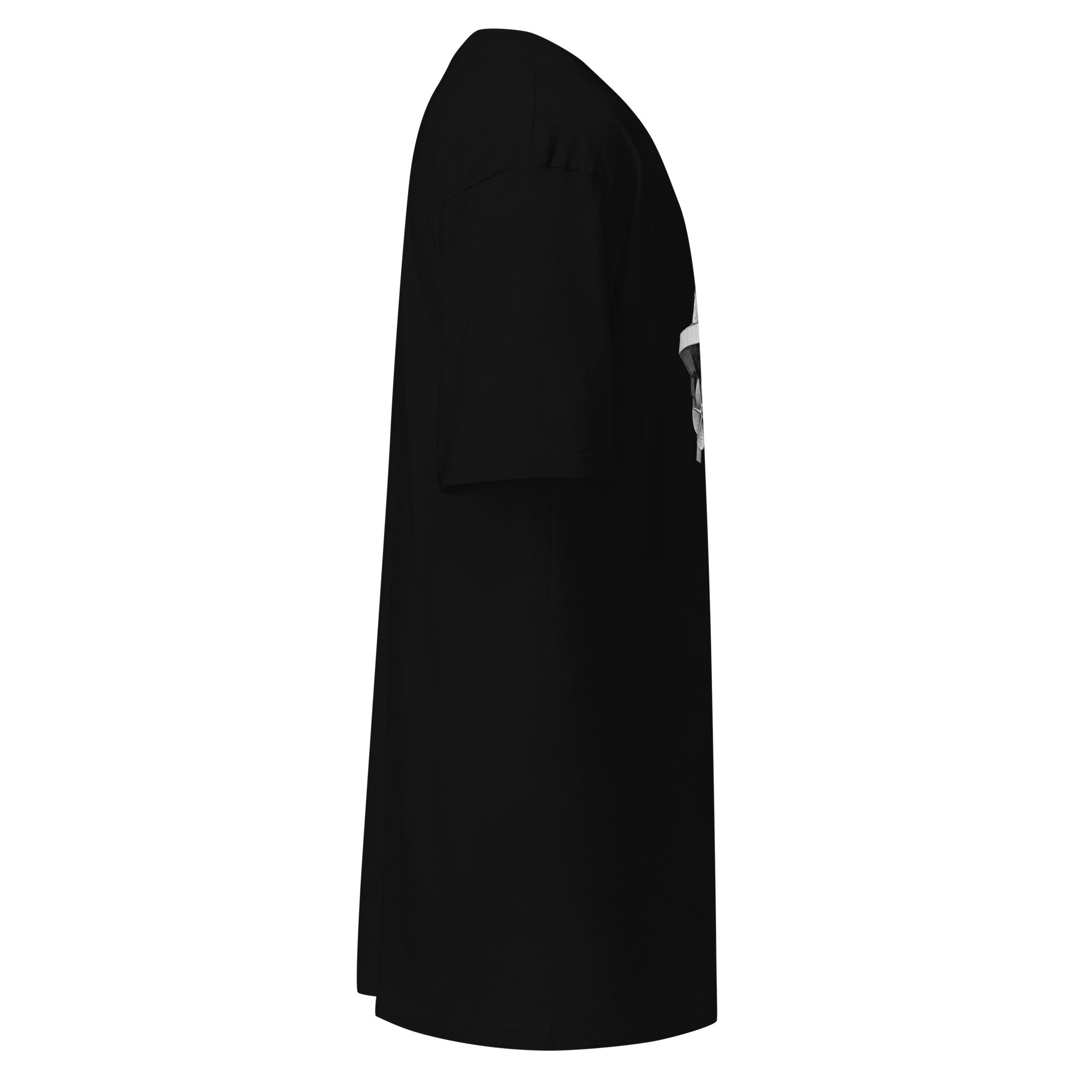 Rooster Tail Heavyweight Tee — black, right