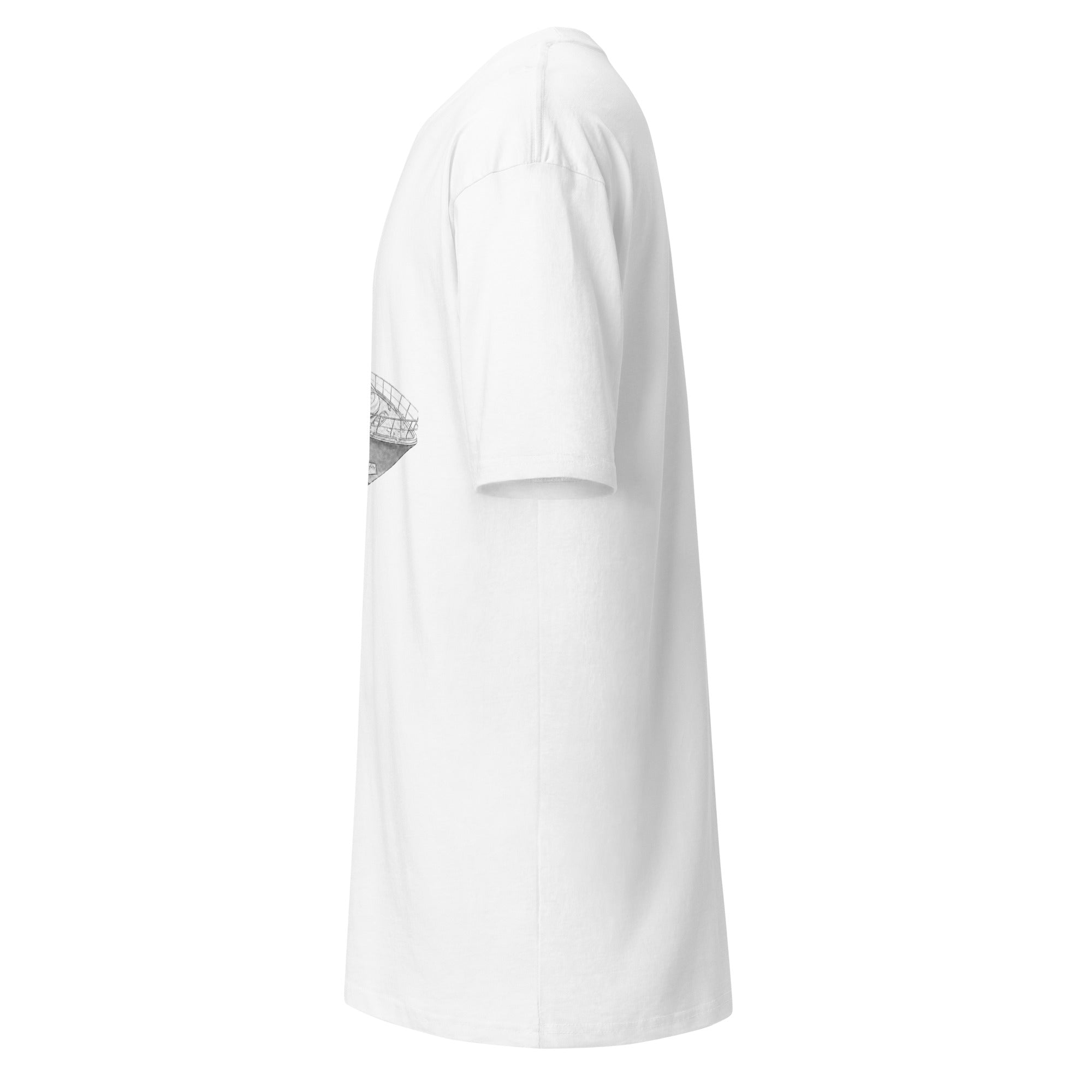 Sea Trial Heavyweight Tee — white, left