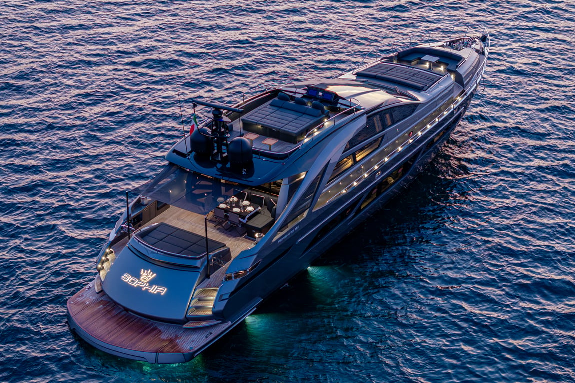 Charter M/Y SOPHIA — Pershing 9X (28m, 2023) | Amalfi Coast & Italy