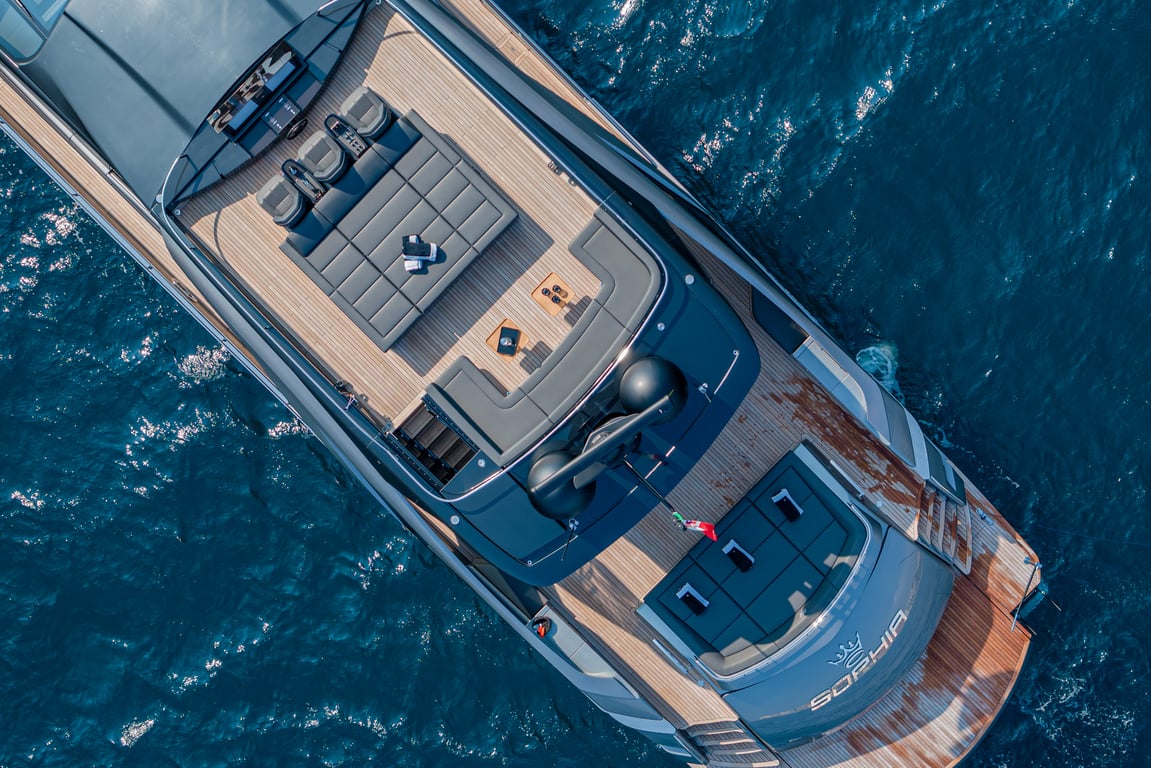 Charter M/Y SOPHIA — Pershing 9X (28m, 2023) | Amalfi Coast & Italy
