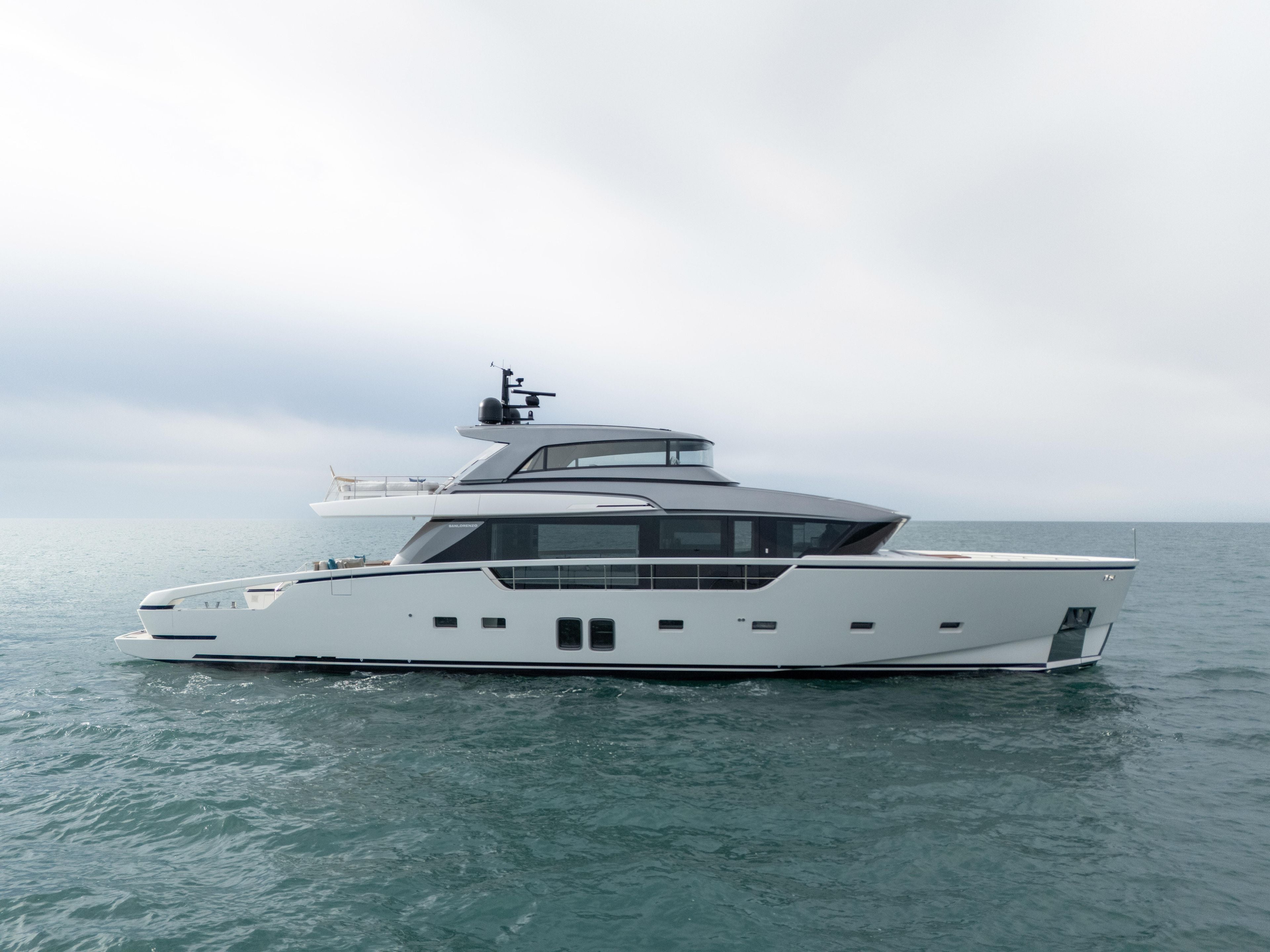 2023 Sanlorenzo SX88 Desa 1 crossover yacht for sale — exterior, W Yachts Monaco