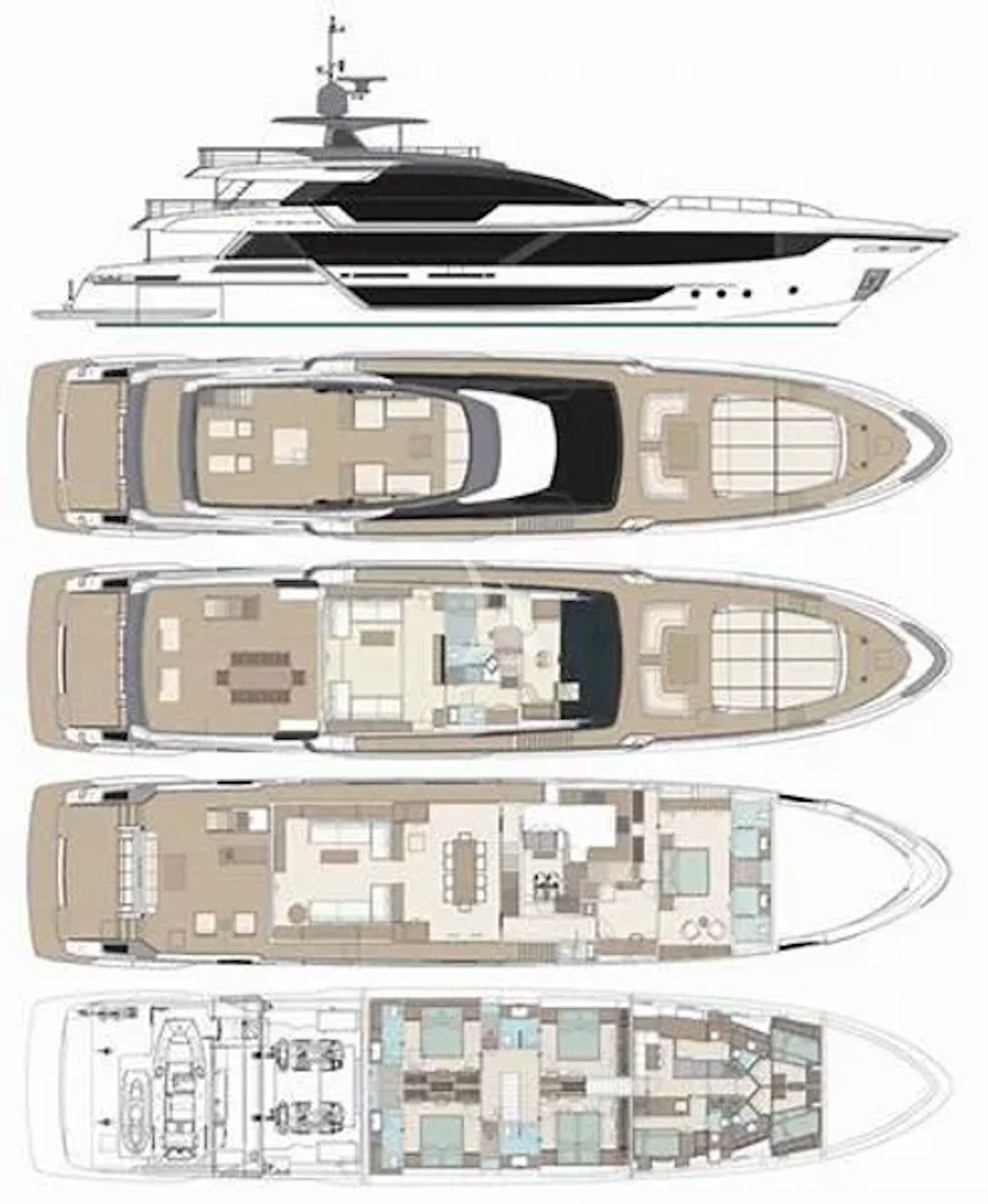 Charter M/Y TASTY WAVES — Riva 131 (40m, 2024)